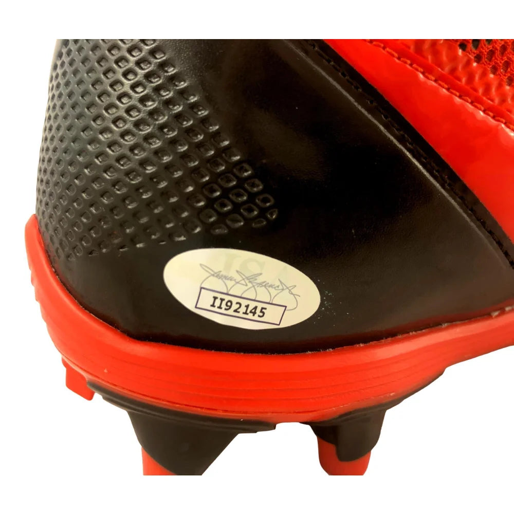 Gerald McCoy Autographed Football Cleats - Tampa Bay Buccaneers & Las Vegas Raiders Game-Worn Shoes with JSA COA - Perfect for NFL Memorabilia Collectors and Sports Fans Display