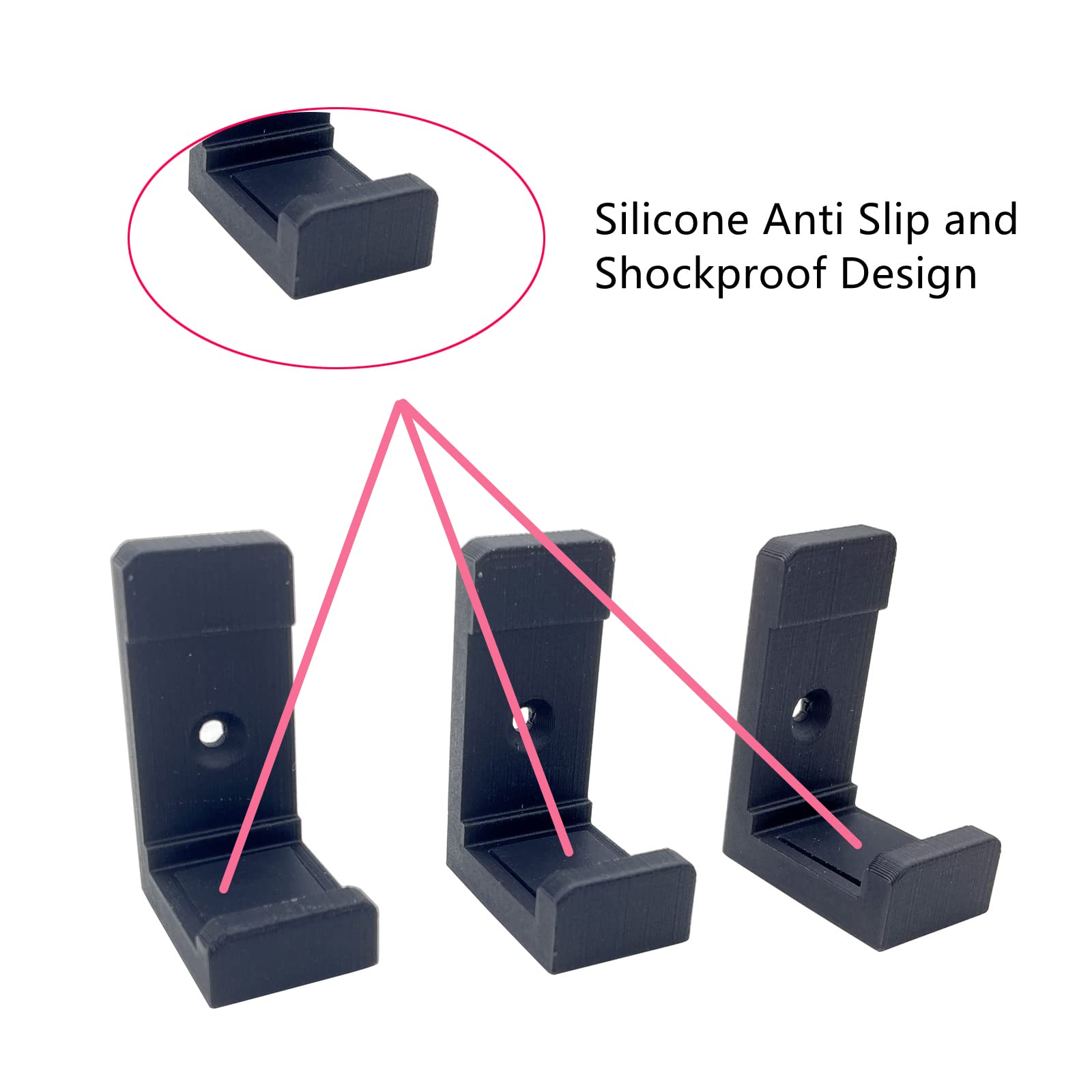Carbon Fiber Wall Mount Holder for PS4 Slim Console - Secure TV Mount with Screws - Perfect for Gaming Setup & Space-Saving Home Entertainment
