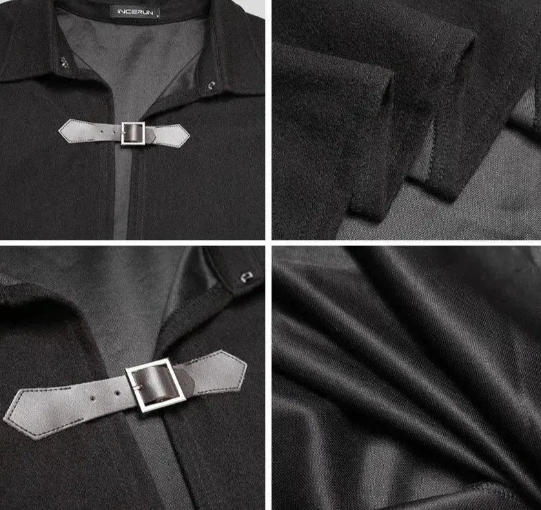 Stylish Men's Poncho Overcoat - Waterproof & Lightweight Outdoor Wear for Hiking, Camping, and Travel