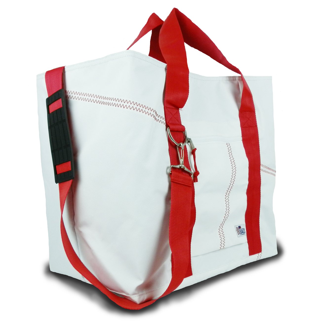 SailorBags Stylish Canvas Tote Bag with Adjustable Red Straps - Perfect for Shopping, Beach, Work & Travel | Durable & Fashionable Shoulder Bag for Women