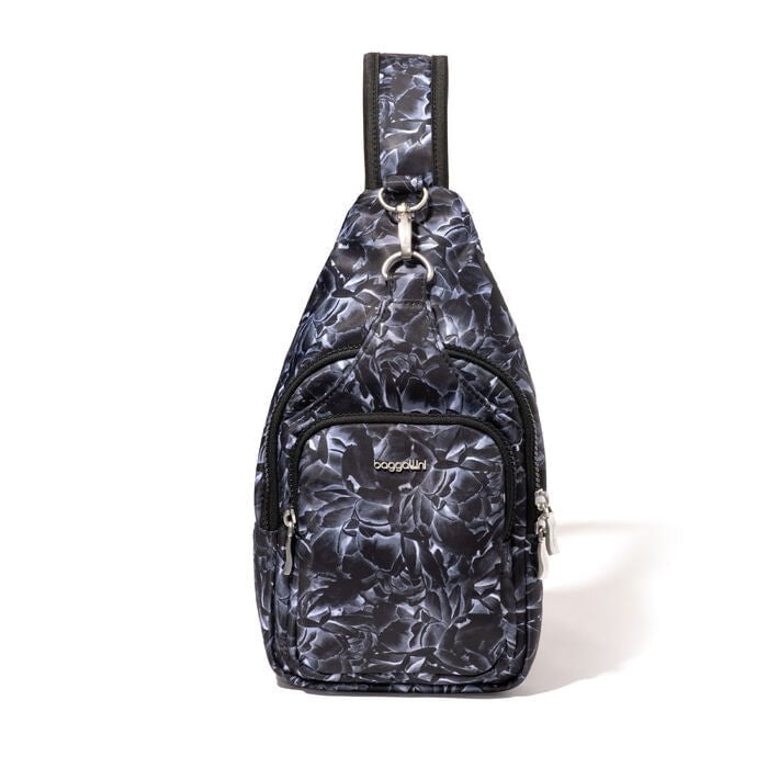 Baggallini Manhattan Central Park Crossbody Sling Bag for Women - Lightweight, Water-Resistant, Hands-Free Travel & Everyday Use