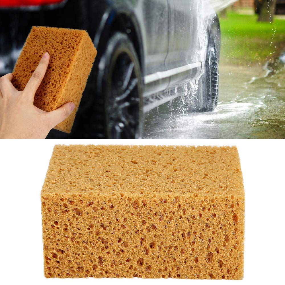 Premium Car Wash Sponge - Non-Slip Handheld Cleaning Sponge for Cars, Motorcycles & Vehicles (1pc) - Perfect for Auto Detailing, Washing & Waxing