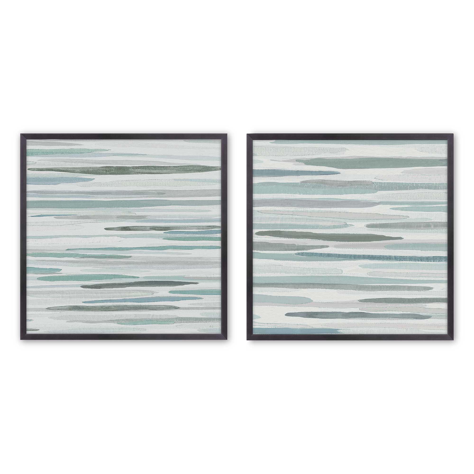 Cresting Calm Set of 2 Wall Art Prints on Archival Matte Paper - Coastal Beach Decor for Living Room, Bedroom & Office