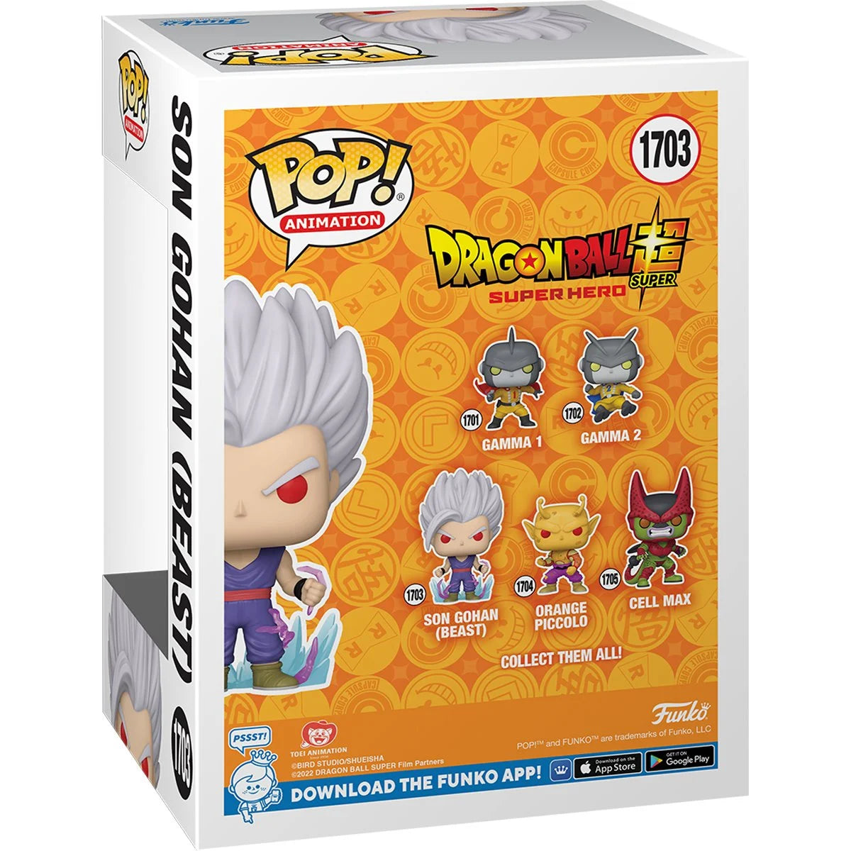 Dragon Ball Super: Super Hero Son Gohan (Beast) Funko Pop! Vinyl Figure #1703 - Collectible Anime Action Figure for Fans & Gift Idea | Perfect for Display, Anime Collections & Dragon Ball Merchandise