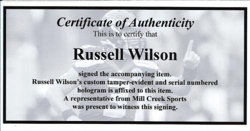 Russell Wilson Autographed Wheaties Box Seattle Seahawks RW Holo Stock #145847 - PSA Graded Football Trading Card for Collectors & Sports Fans - Perfect for Display, Investment & Memorabilia Collections
