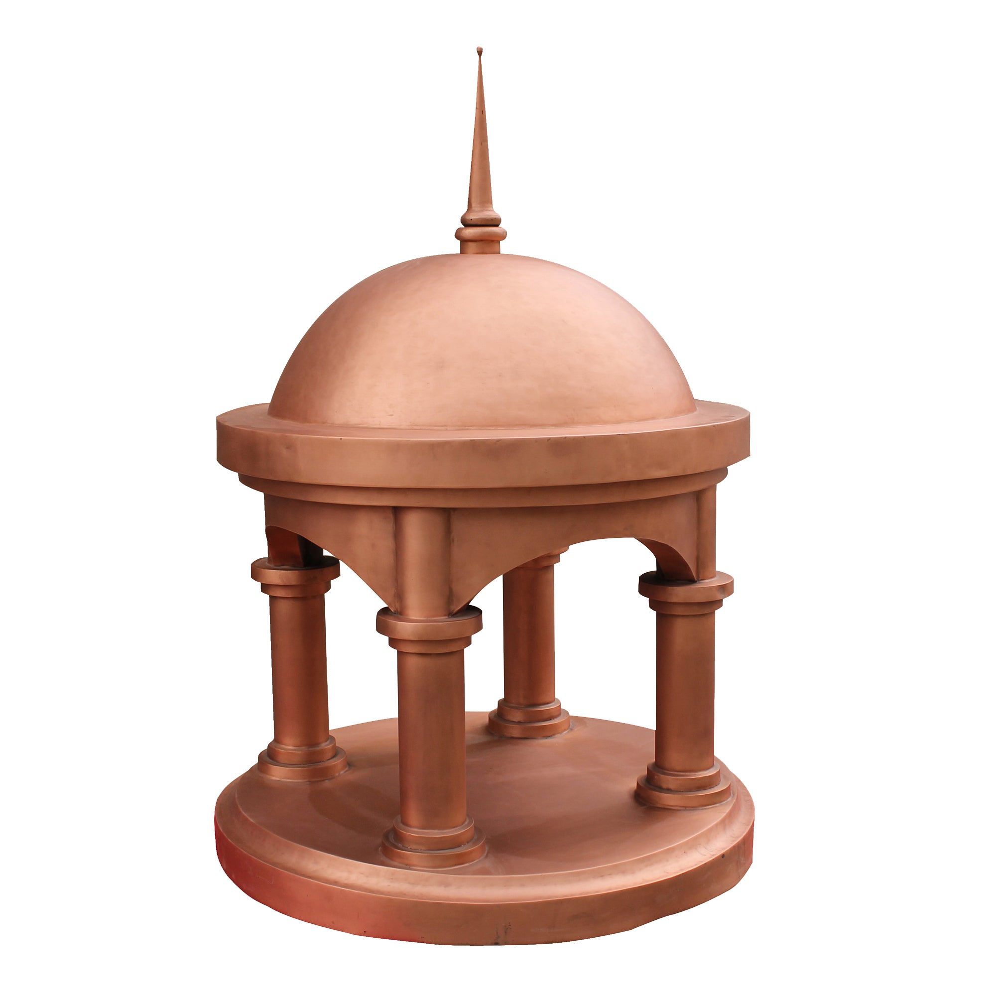 Decorative Copper Gate Pier Caps and Finials - CT PC 09 - Elegant Outdoor Post Toppers for Driveway, Garden, and Fence Enhancement