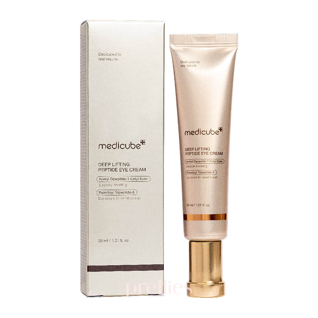 Medicube Deep Lifting Peptide Eye Cream 30ml - Anti-Aging & Wrinkle Treatment for Face & Under Eyes - Perfect for Night Routine & Dark Circle Care