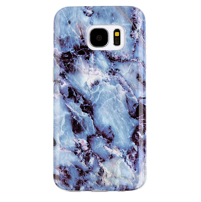 Samsung Galaxy Phone Case - Blue Marble Design, Durable Protective Cover for Everyday Use & Travel