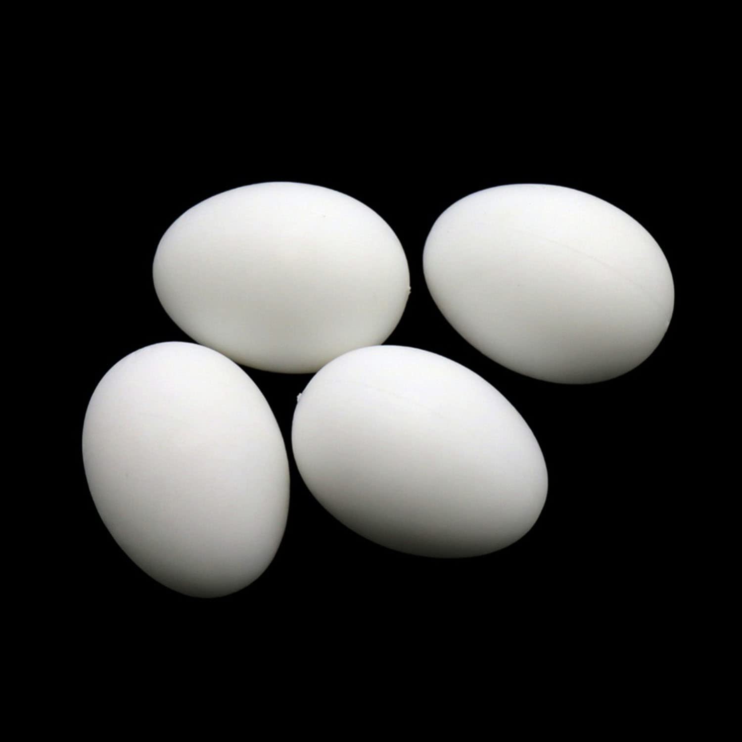 Maxmoral 12pcs Plastic Fake Pigeon Eggs - Solid Decoy Eggs for Hatching & Breeding Supplies - Perfect for Pigeon Nesting, Training, and Egg Replacement Scenarios