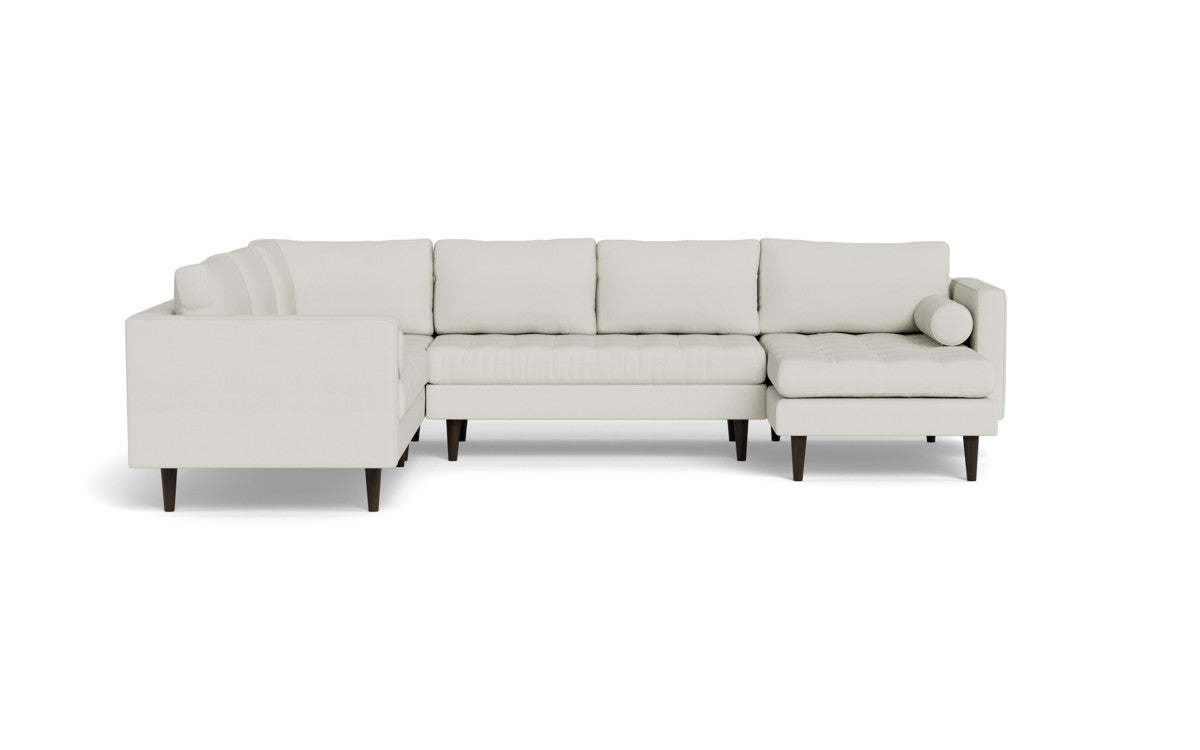 Ladybird 133 Corner Sectional Sofa with Right Chaise Lounge - Modern L-Shaped Couch for Living Room, Family Room & Home Theater