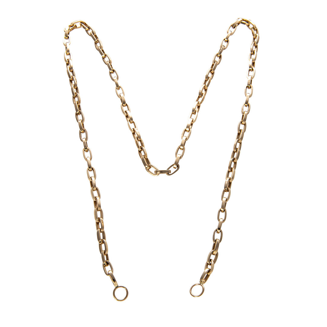14K Yellow Gold Biker Chain Necklace for Women - Trendy Layered Choker Jewelry Gift - Perfect for Casual Wear, Date Night & Everyday Fashion