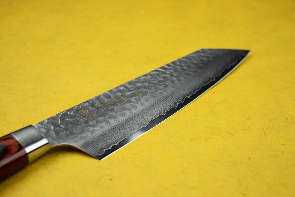Premium Sakai Takayuki VG10 33-Layer Damascus Gyuto Chef Knife 190mm - Japanese Stainless Steel Kengata Blade with Western Handle for Professional Cooking & Slicing