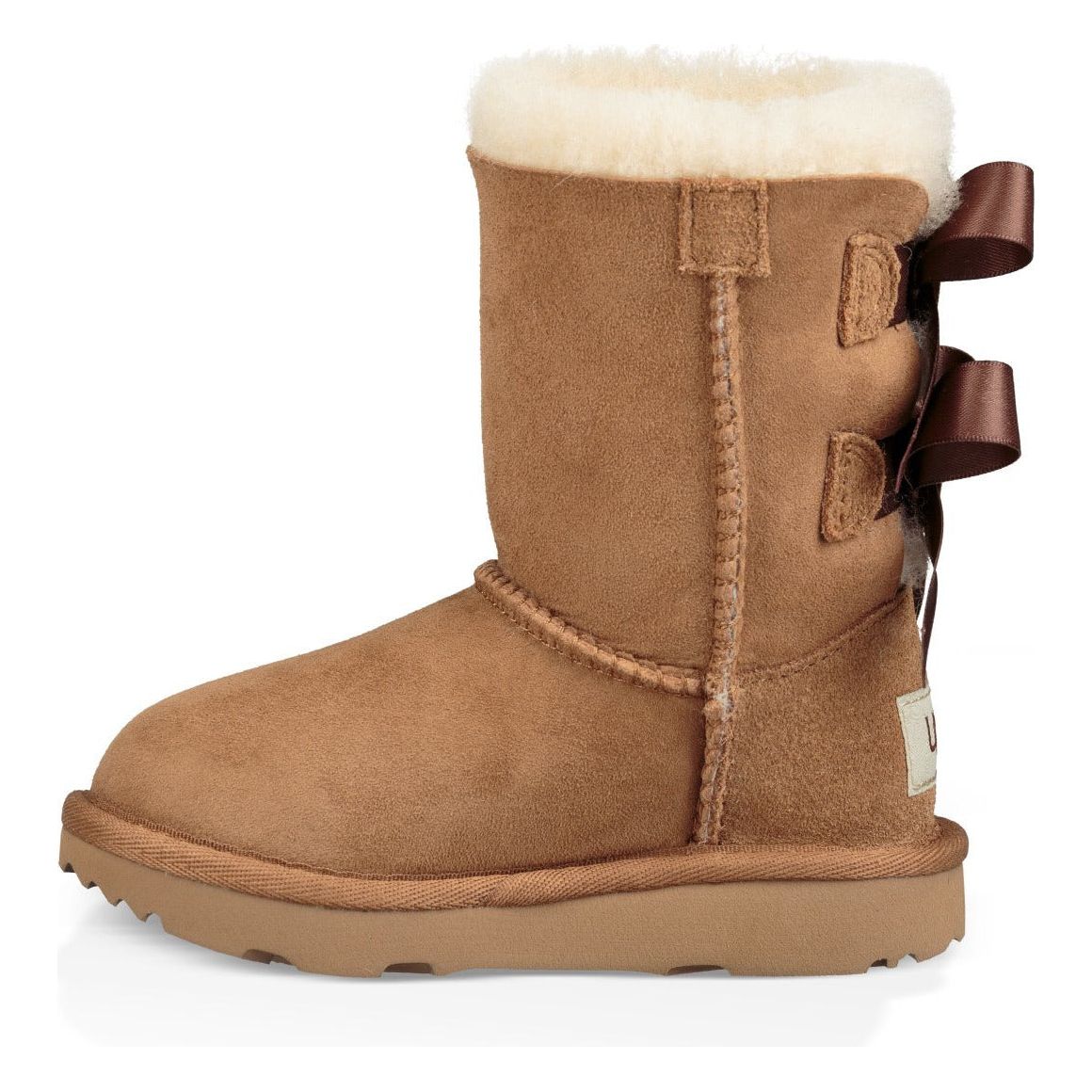 UGG Toddler's Bailey Bow II Boot in Chestnut - Warm Winter Snow Boots for Kids, Perfect for Outdoor Play & Cold Weather