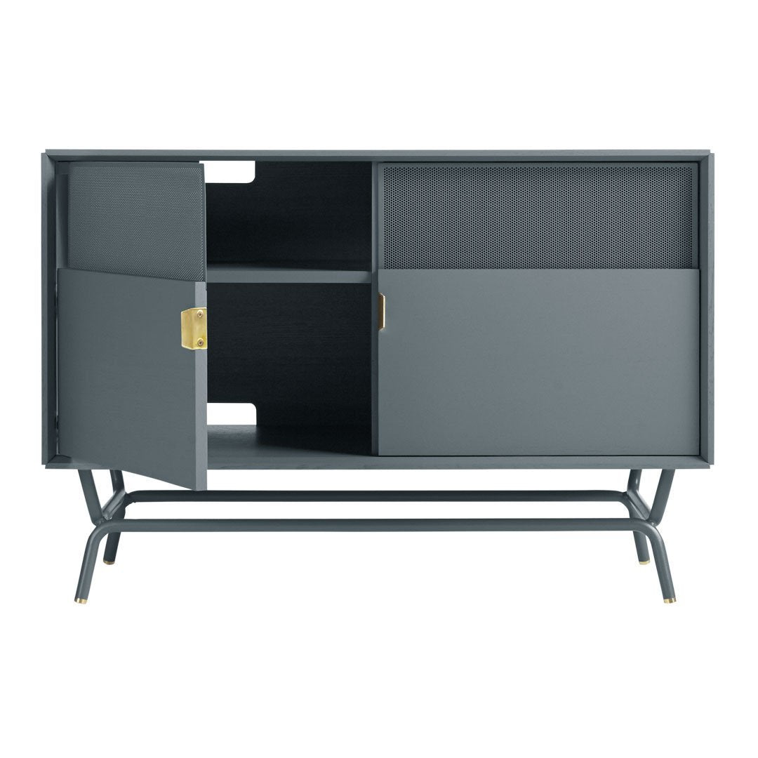 Dang TV Stand for Living Room - Modern Wooden Entertainment Center with Storage Shelves for Flat Screen TVs up to 65