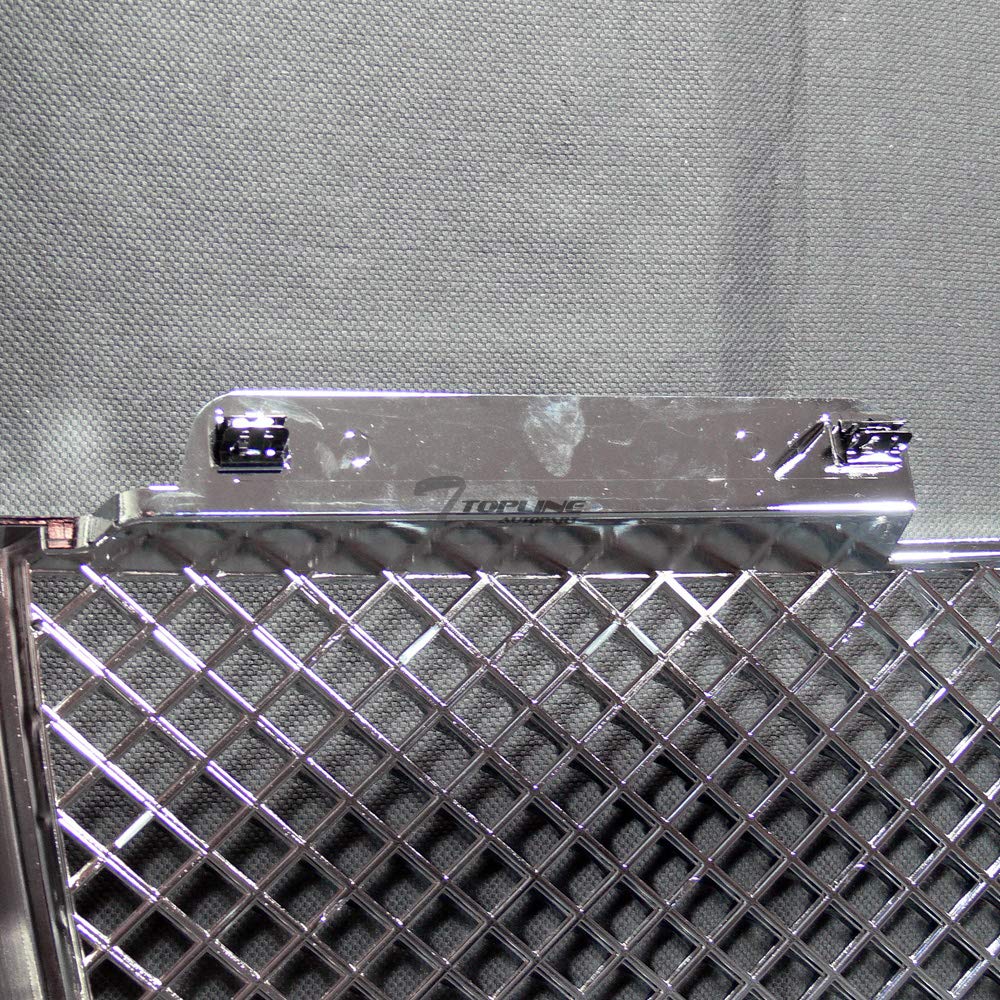 2002-2008 GMC Envoy Chrome Mesh Front Bumper Grill Replacement - Durable Aftermarket Grille Insert for Enhanced Vehicle Style & Protection - Perfect for Off-Roading, Car Shows & Custom Upgrades