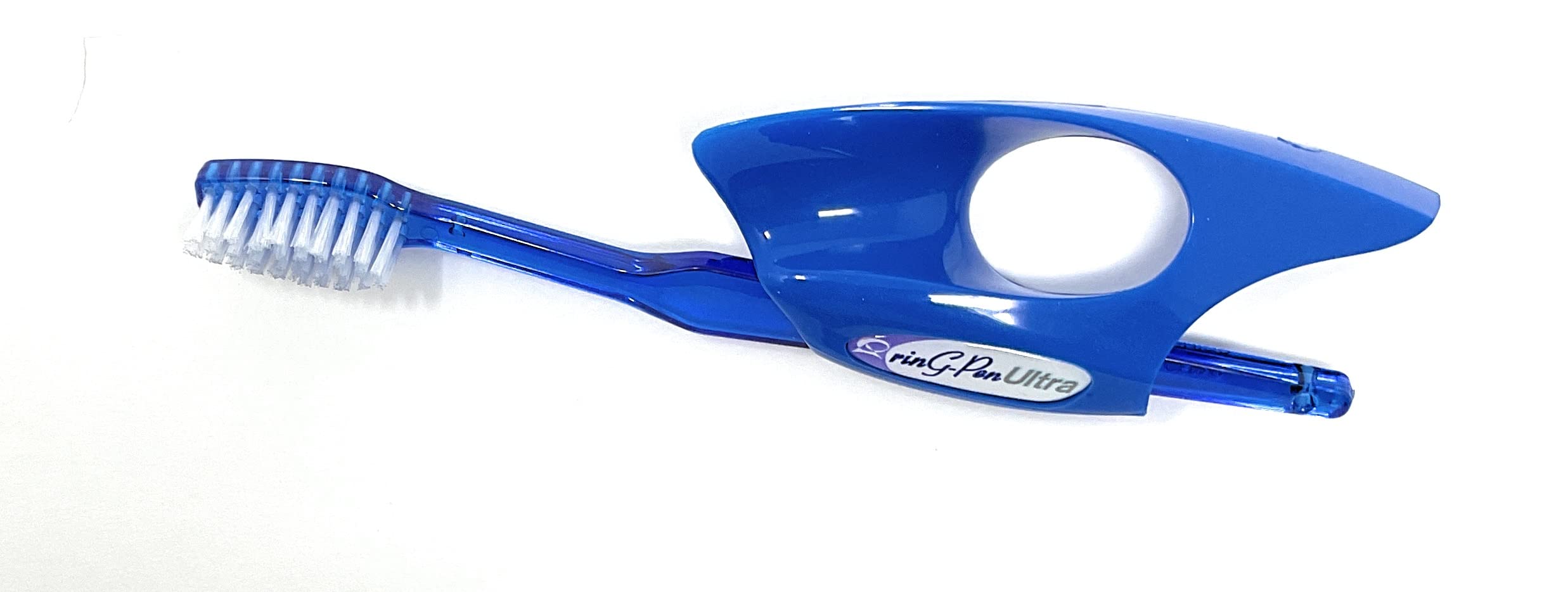 Ergonomic Grip Support for Pens, Pencils & Art Tools - Medium Blue & Royal Blue - Reduce Hand Fatigue for Writing, Drawing & Crafting