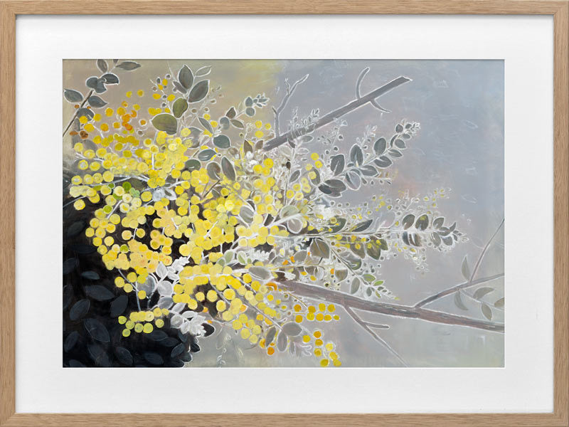 Acacia Framed Art Print - Nature Inspired Wall Decor for Living Room, Bedroom & Office - Ready to Hang Canvas Painting