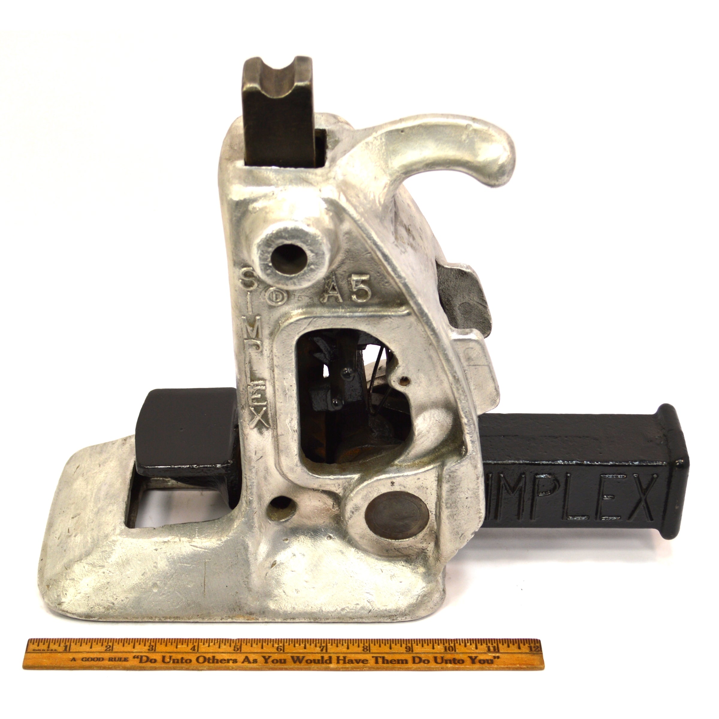 15 Ton Fully Restored SIMPLEX A5 Short Railroad Jack by TEMPLETON KENLY & CO - Heavy Duty Railway Maintenance Tool for Track Repair & Construction