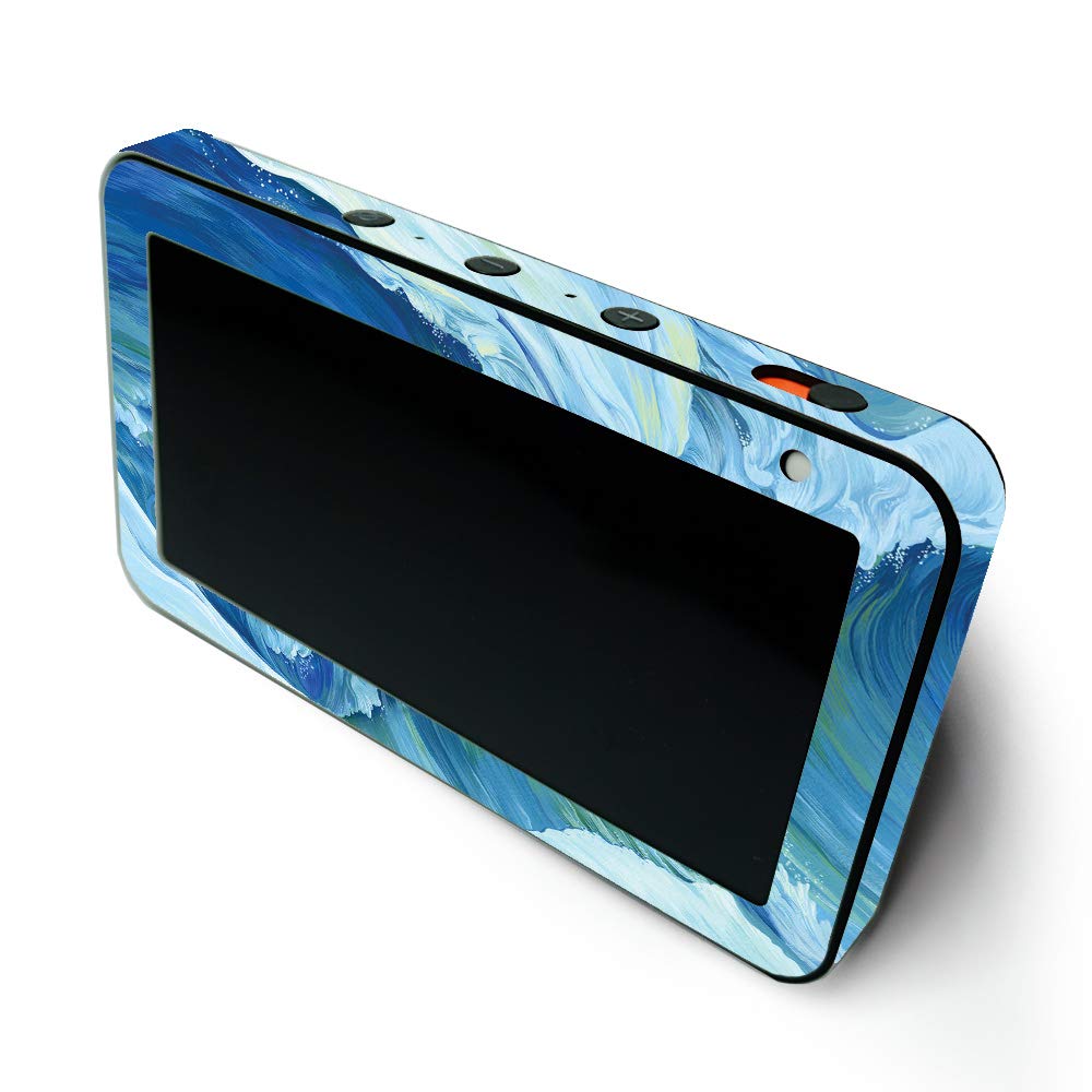 MightySkins Protective Vinyl Wrap for Amazon Echo Show 5 (1st & 2nd Gen) - Perfect Wave Design | Easy to Apply & Remove | Made in USA | Customizable Decal for Home & Office Decor