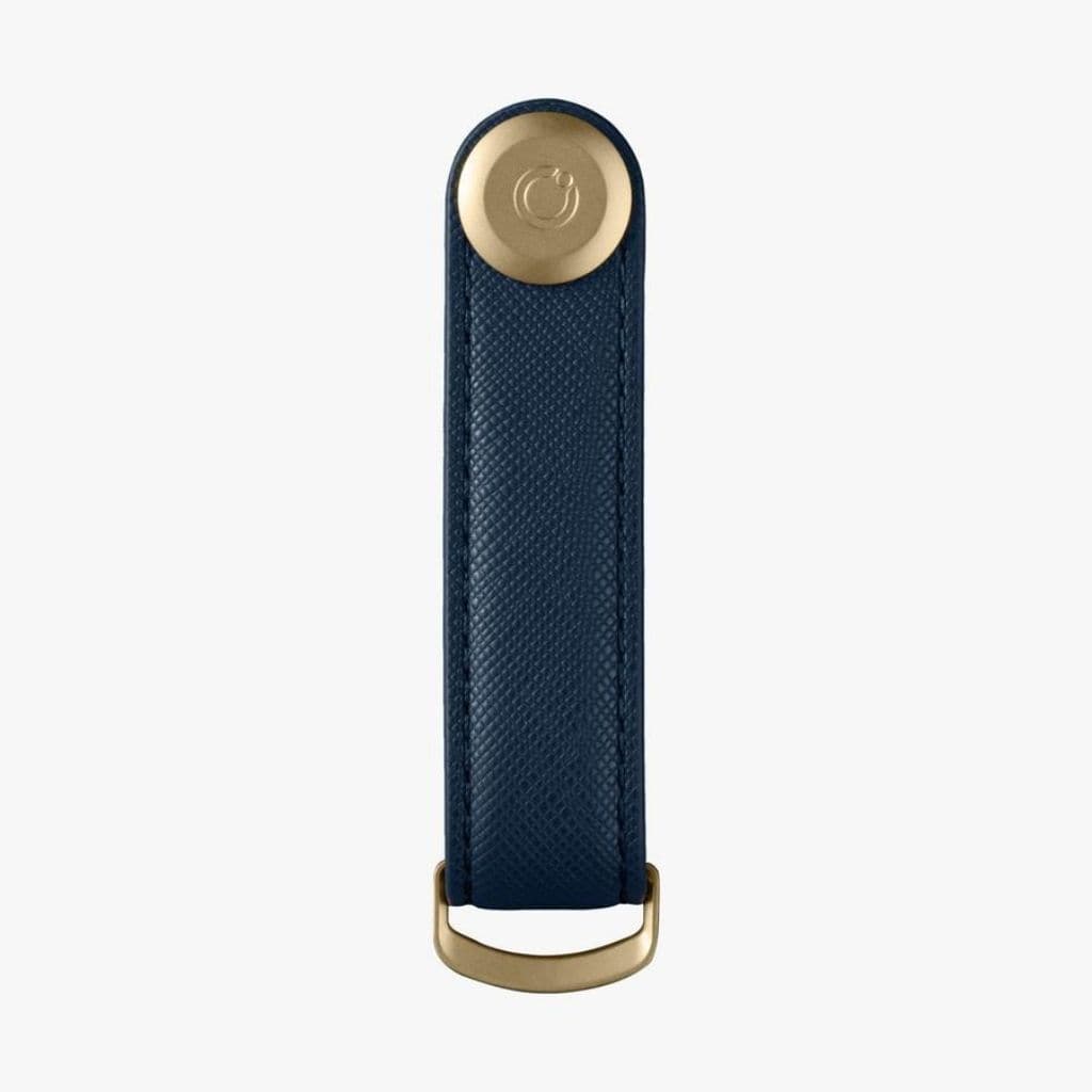 Orbitkey Saffiano Leather 2.0 Key Organizer - Premium Key Holder with RFID Protection, Oxford Navy - Perfect for Home, Office & Travel Organization