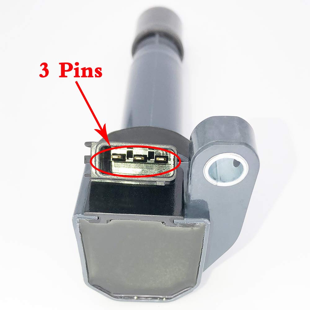 3-Pack Ignition Coil Set Compatible with Daihatsu Cuore V/VI/Sirion/Move/Trevis/YRV & Toyota Duet 1.0L EJ-DE/EJ-VE 1998+ - Replaces OEM 90048-52125 90048-52126 GN10573 - Perfect for Engine Performance & Smooth Driving