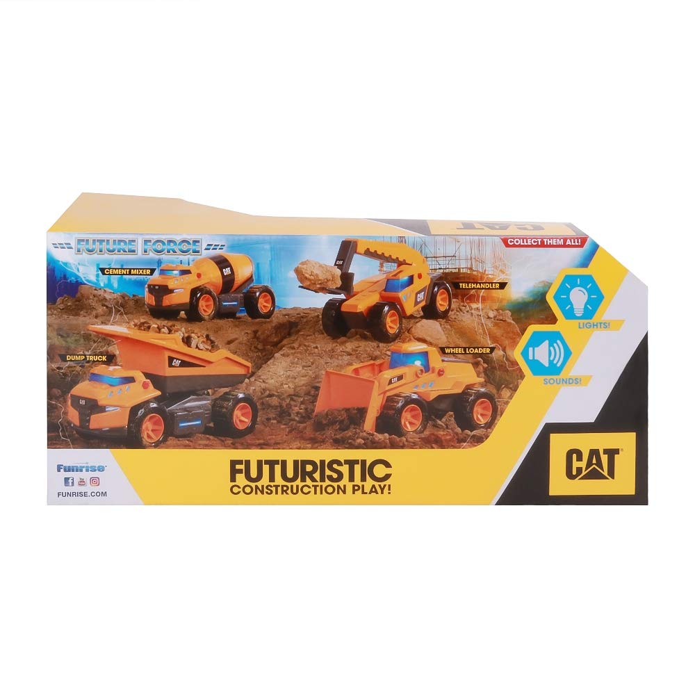 CAT Construction Future Force Wheel Loader Toy with Lights & Sounds - Educational Building Vehicle for Kids Ages 3+ | Pretend Play, Sandbox Fun & STEM Learning
