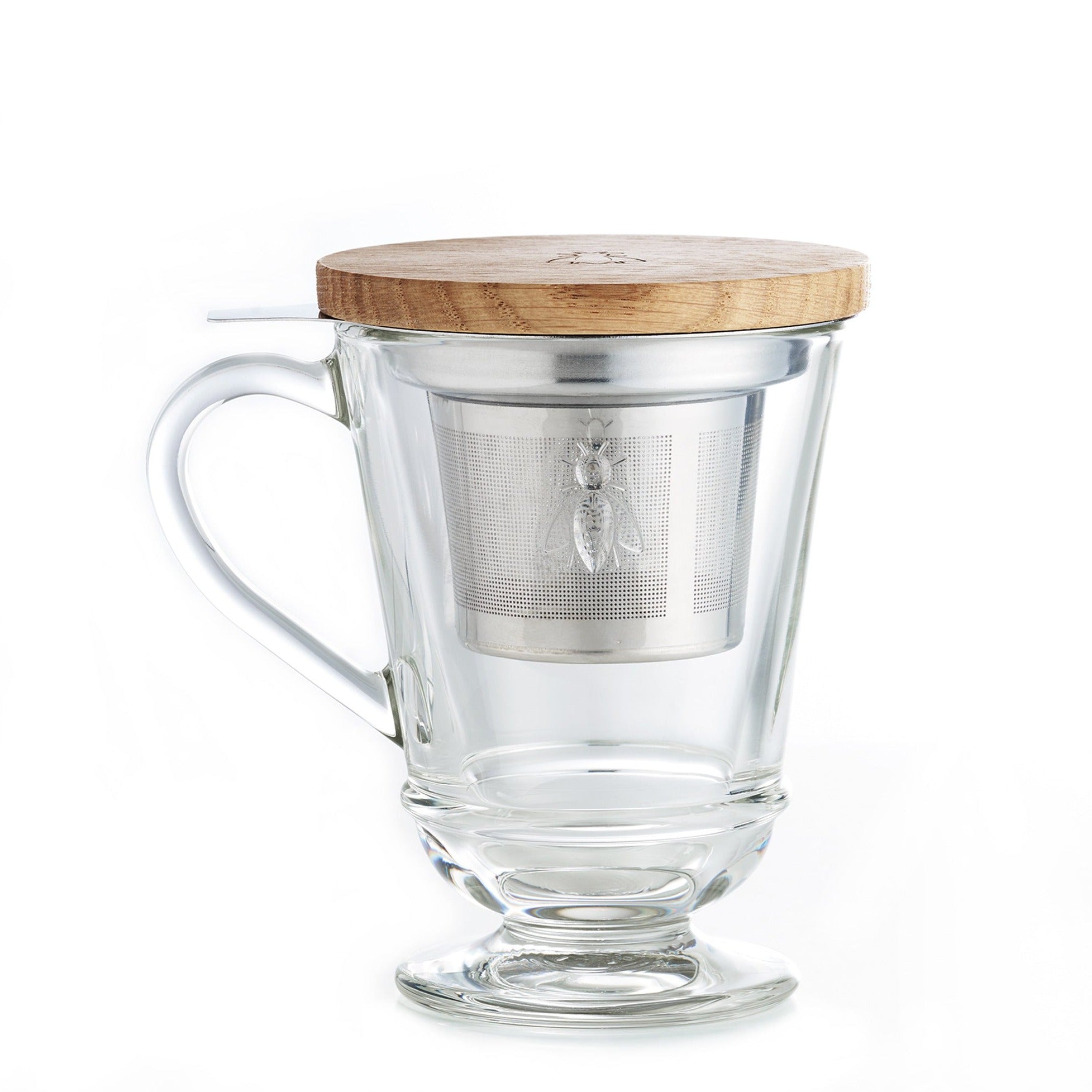 Bee Tea Infuser Mug - Stainless Steel Loose Leaf Tea Steeper with Lid & Handle - Perfect for Home, Office, or Travel Use