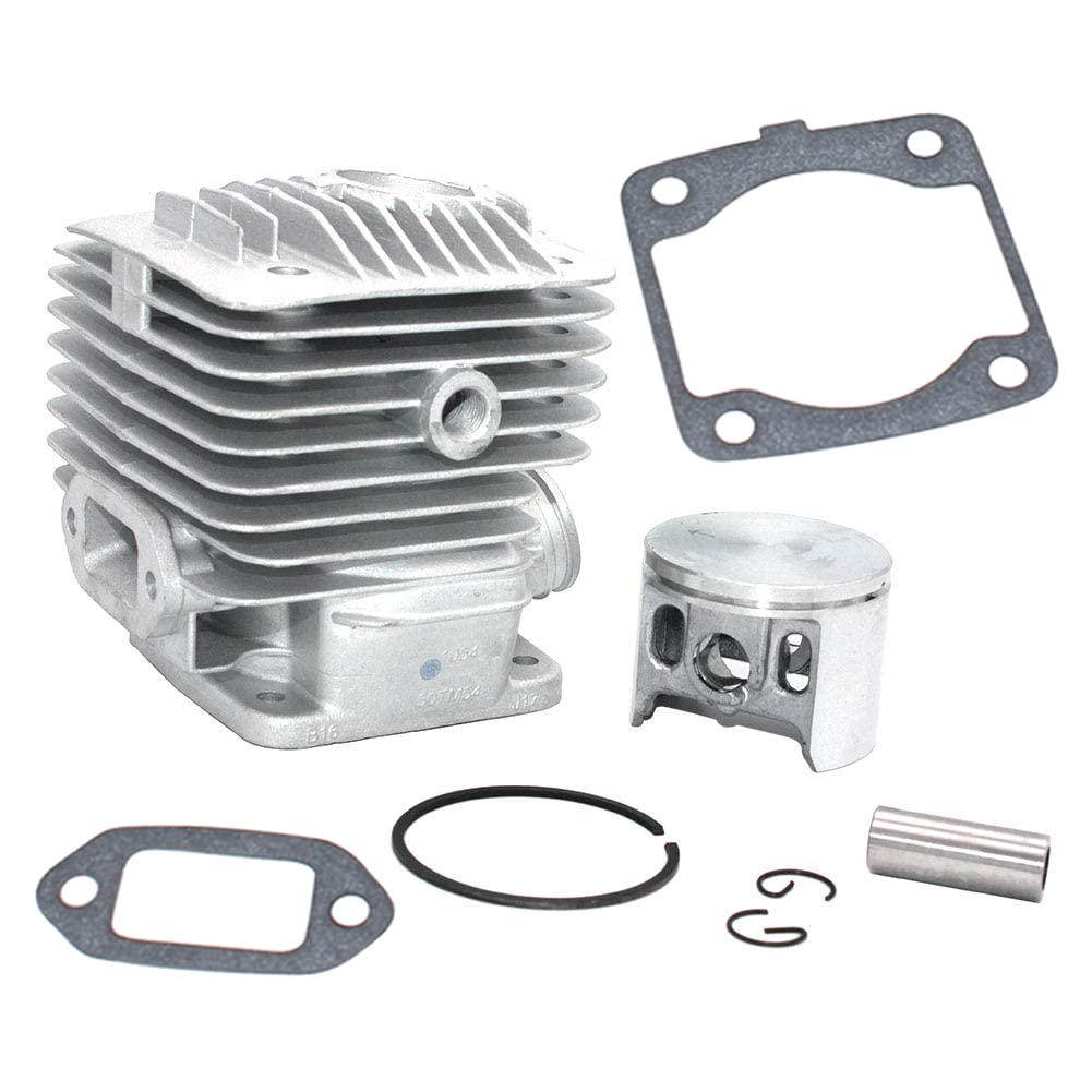 SeekPro 50mm Cylinder Piston Kit for Dolmar Power Cutter Saw PC7312 PC7314 PC7330 PC7335 PC7335C PC7430 PC7435 - Replacement Part 394130013 394130014 394130015 394130053 394130140 394137016 - Perfect for Chainsaw Repair & Maintenance