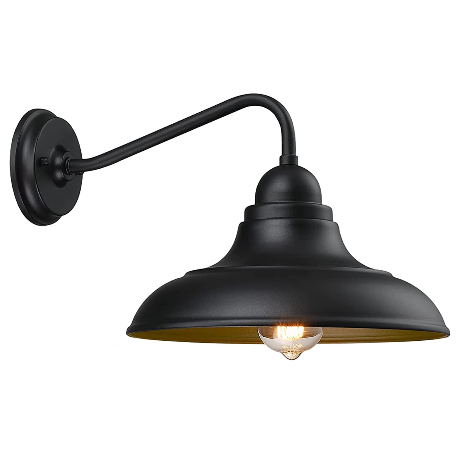 1 Pack Black Outdoor Wall Lights - 12