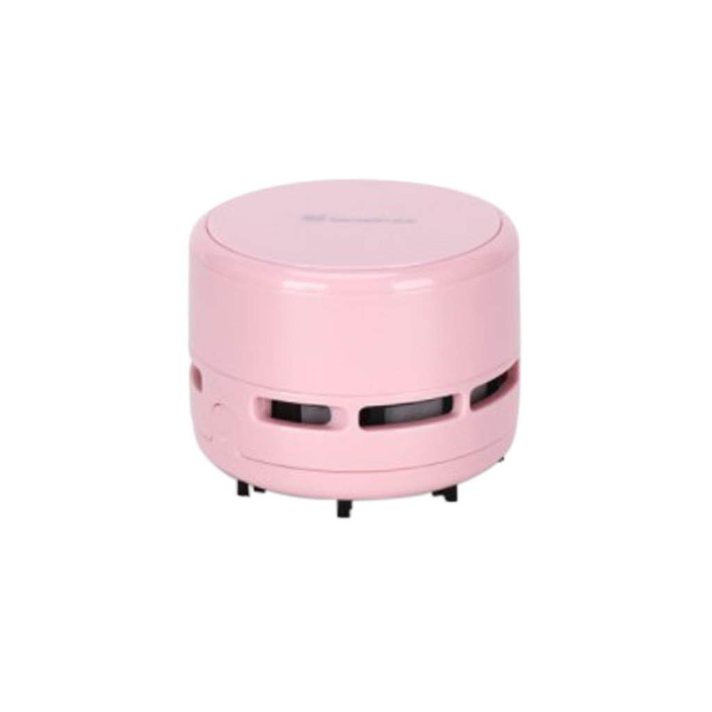 JANWEHIT Mini Cordless Vacuum Cleaner - Handheld Portable Dust Sweeper for Home, Office, Desk, Car & Pet Hair Cleaning | Compact & Powerful for Quick Cleanups (Pink)