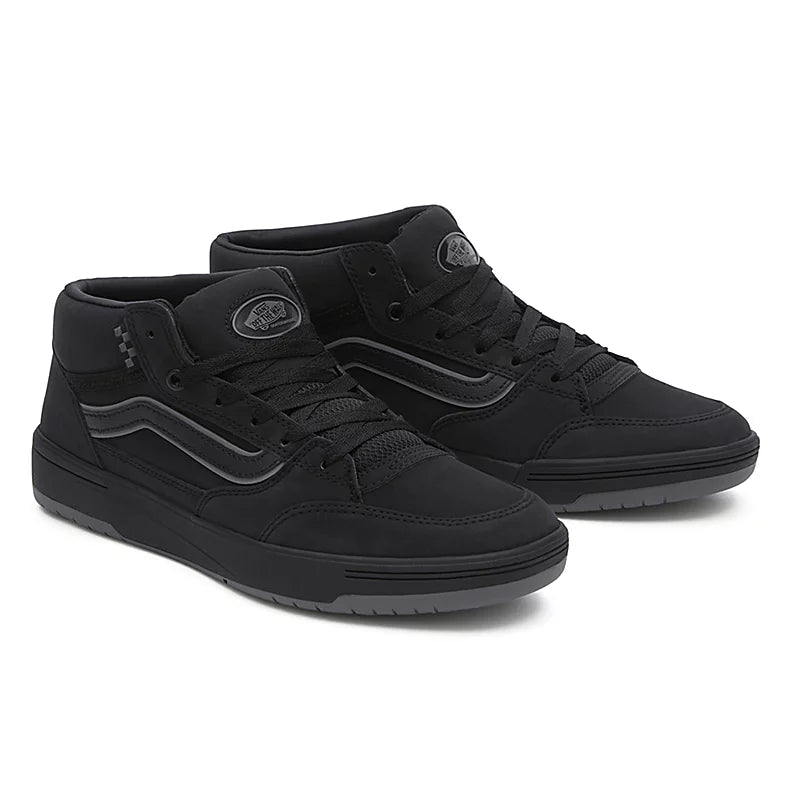 VANS Skate Zahba Mid Shoes for Men & Women - Black/Pewter Skateboarding Sneakers | Durable & Comfortable for Streetwear, Casual Wear & Skateboarding