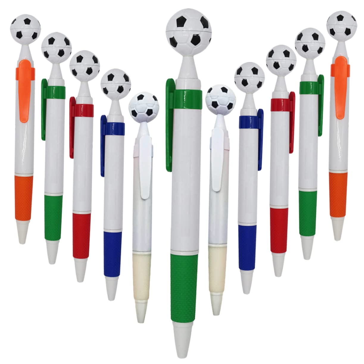 DIYEAH 30-Pack Soccer Ballpoint Pens - Bulk Football Themed Office Pens for Coworkers, Teachers & Students - Great for Gifts, School Supplies & Office Use