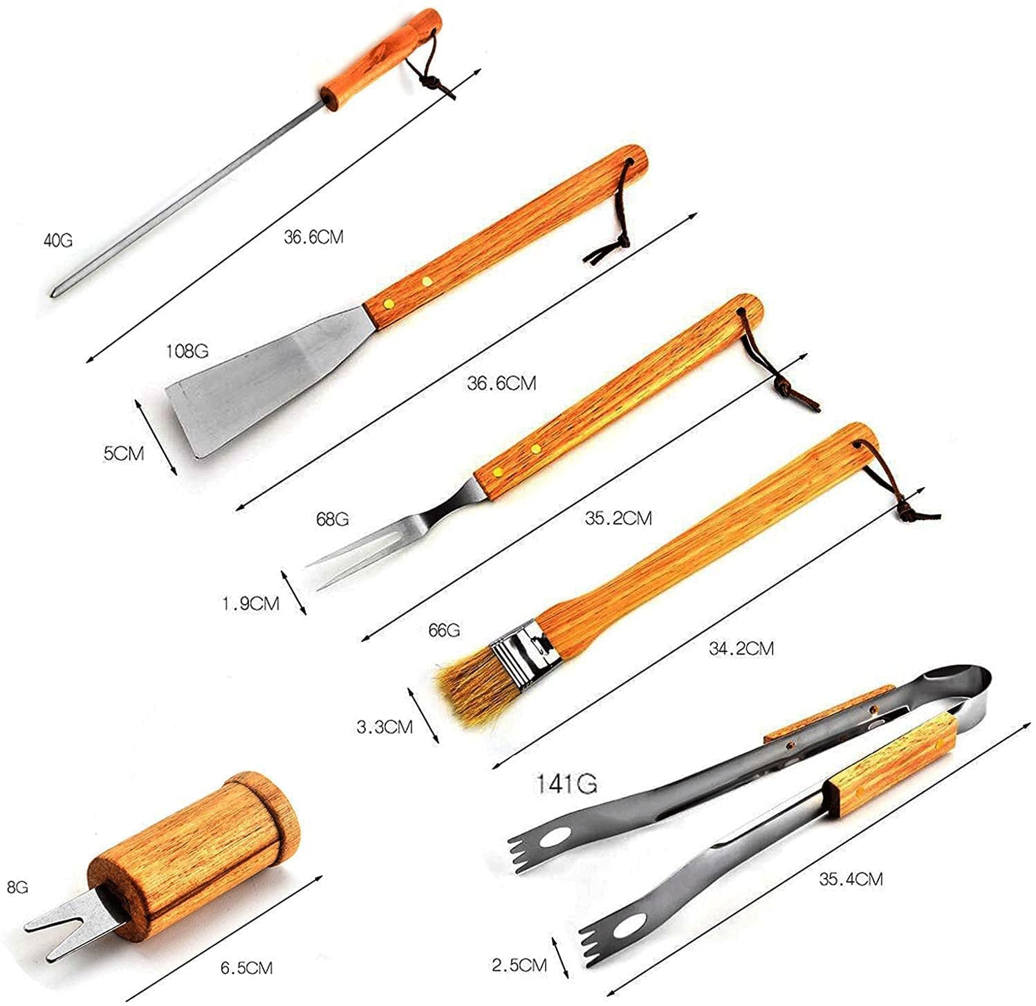 Premium 10-Piece Stainless Steel BBQ Grill Tools Set - Heavy Duty Grill Utensils for Men & Women - Perfect for Camping, Backyard Barbecues, Tailgating & Outdoor Cooking