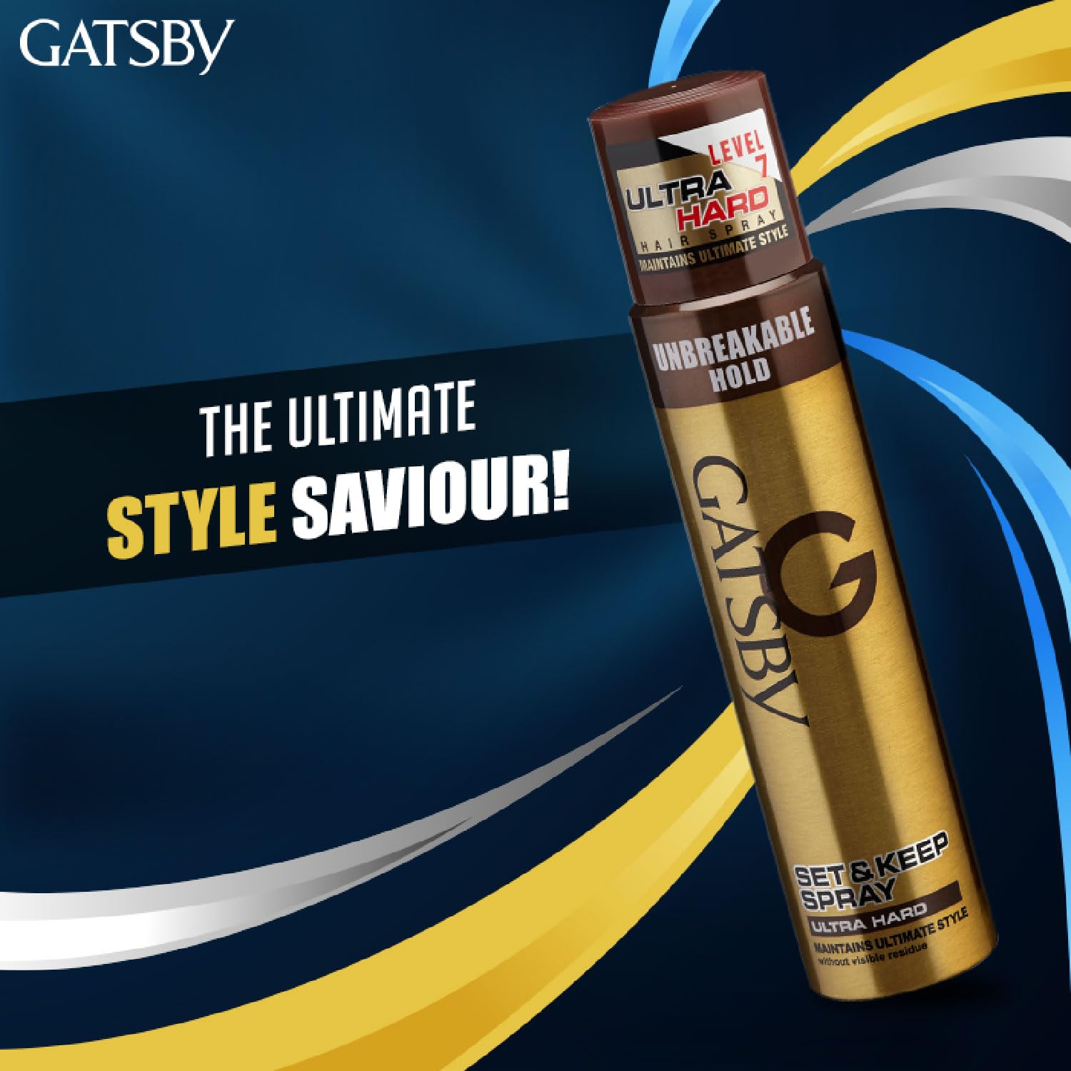 Gatsby Set & Keep Ultra Hard Hair Spray 250ml - Quick Drying, Long Lasting Hold, No Flake, Natural Shine | UV Protection Hairspray for Salon-Quality Finish | Perfect for Styling, Volume & All-Day Hold for Men & Women | Great for Weddings, Parties & Professional Looks