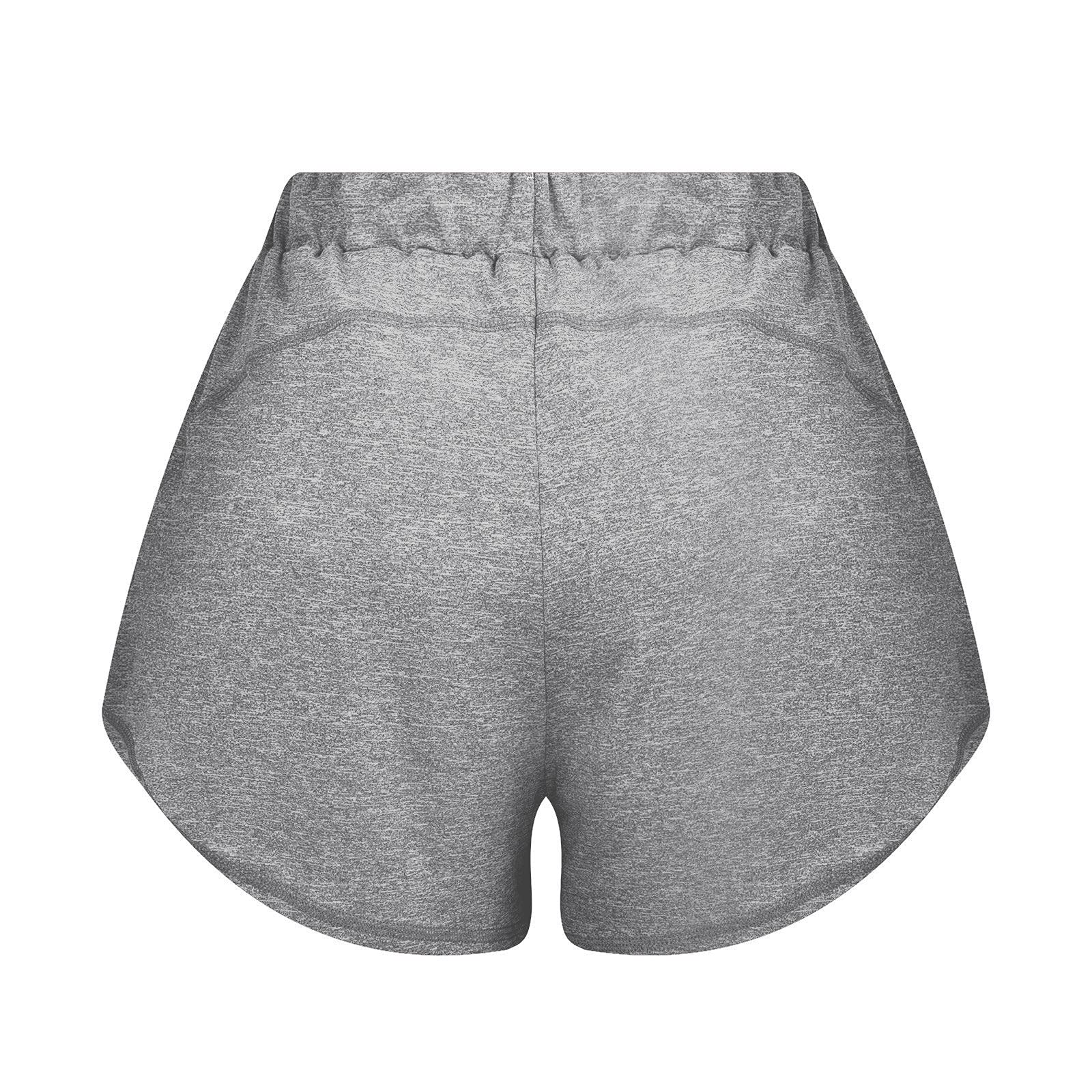 Ceimmol Women's Running Shorts - High Waist Athletic Shorts with Pockets, Breathable Gym Workout Shorts for Women, Summer Casual Sports Shorts - Perfect for Running, Yoga, and Outdoor Activities
