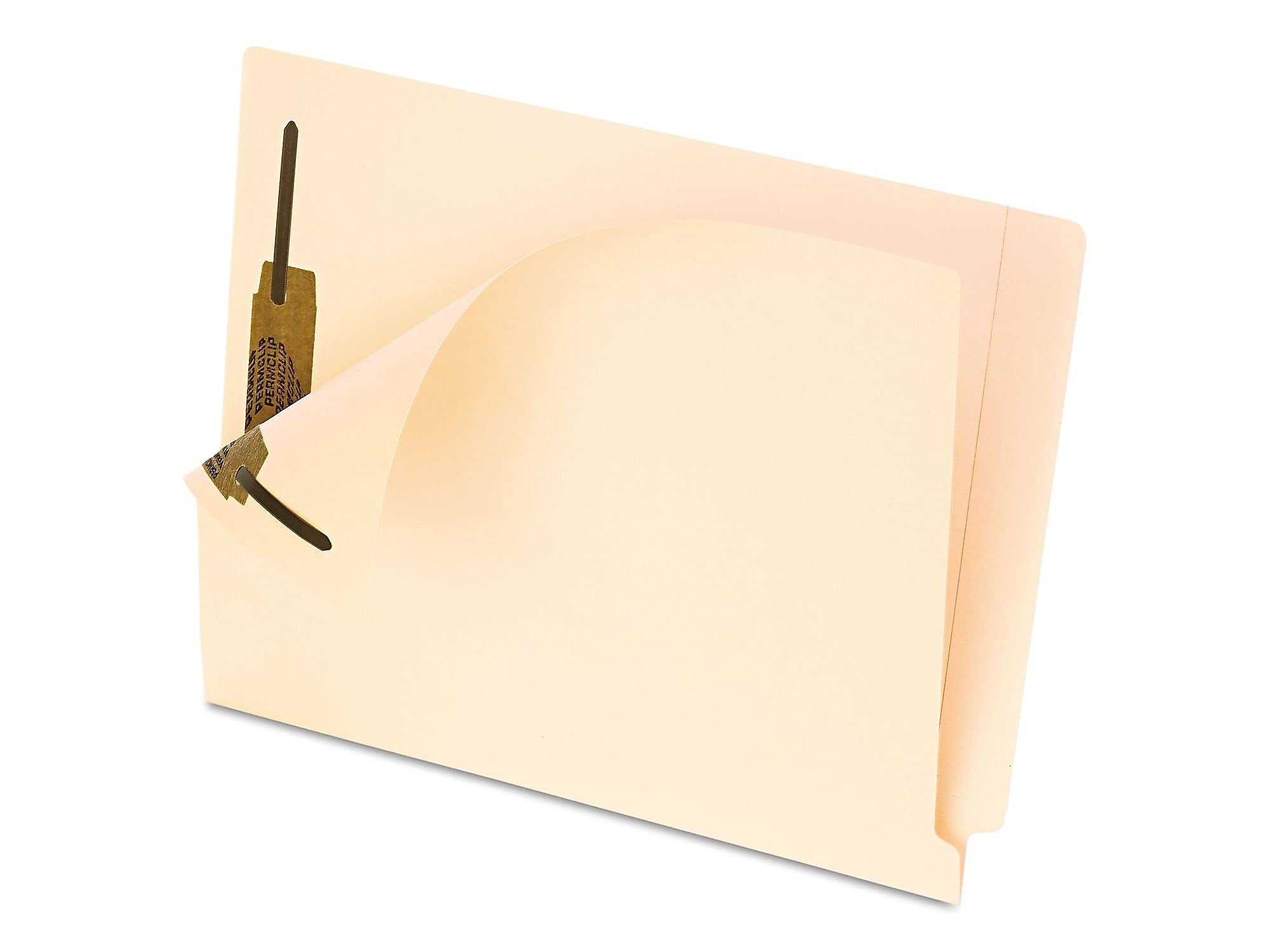 SmartShield End Tab 2-Fastener Folders - Letter Size File Folders with Reinforced Tabs for Office, School & Home Organization (Pack of 25)