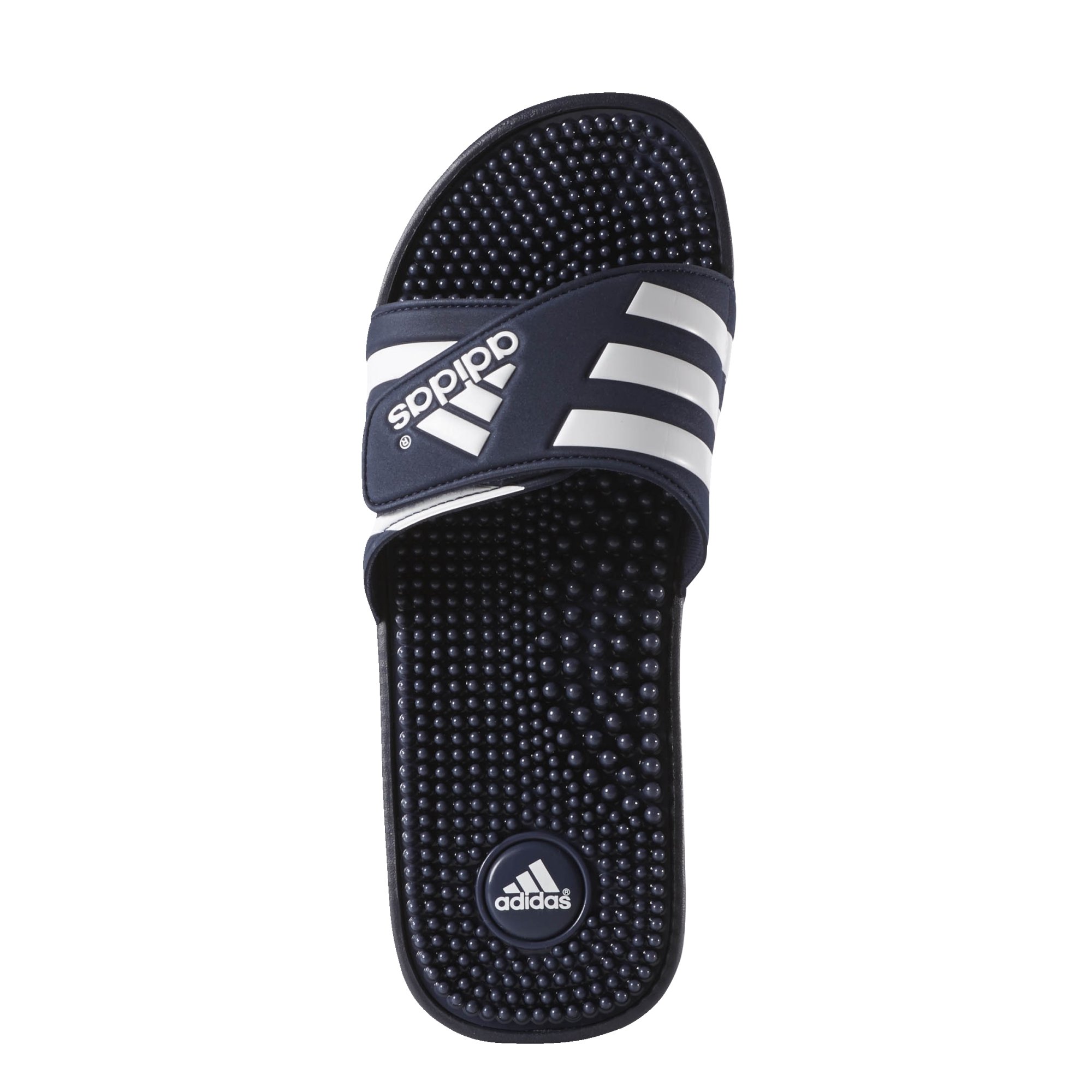 Adidas Men's Adissage Slides - Comfortable Swimming & Training Sandals for Pool, Beach & Gym - US Size 7 - Blue/White - Perfect for Water Sports, Casual Wear & Post-Workout Relaxation