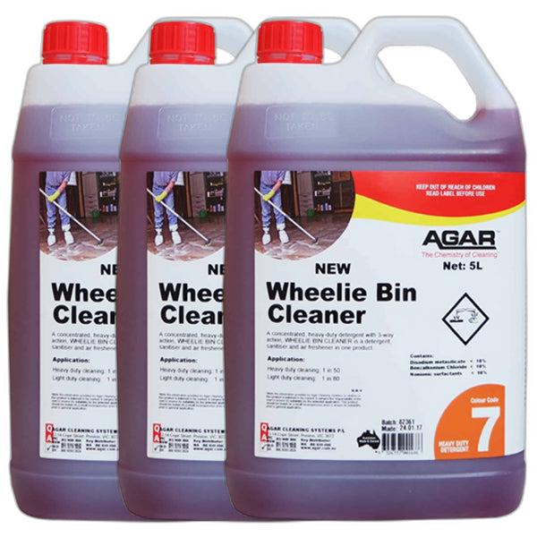 Agar Wheelie Bin Cleaner – Powerful Trash Can Sanitizer & Deodorizer for Outdoor Garbage Bins, Home & Commercial Use