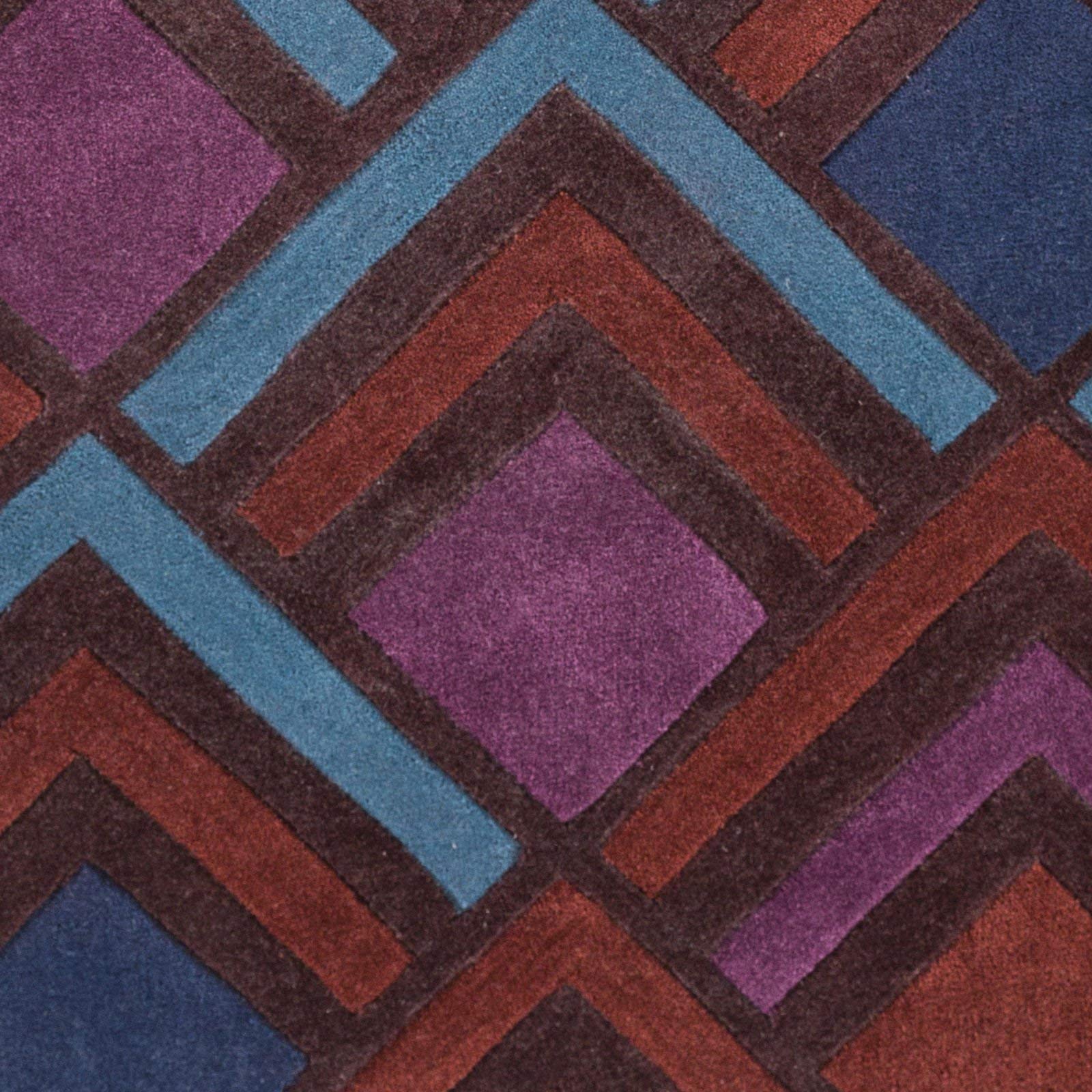 8' Surya Cosmopolitan Round Area Rug in Purple - Perfect for Living Room, Bedroom, or Office Decor