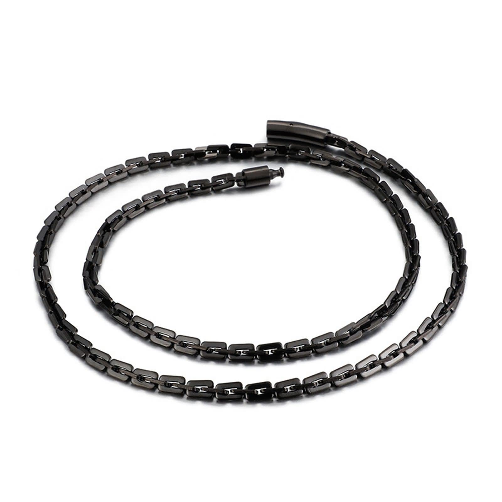 Homxi 4.5mm Stainless Steel Black Necklace Chain for Men - 26 Inch Durable Jewelry for Everyday Wear & Gifts | Fashion Accessories, Casual & Formal Occasions