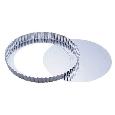 Premium Fluted Tart Mold with Removable Bottom - Non-Stick Baking Pan for Perfect Pies, Quiches & Desserts - Ideal for Home Bakers & Professional Chefs