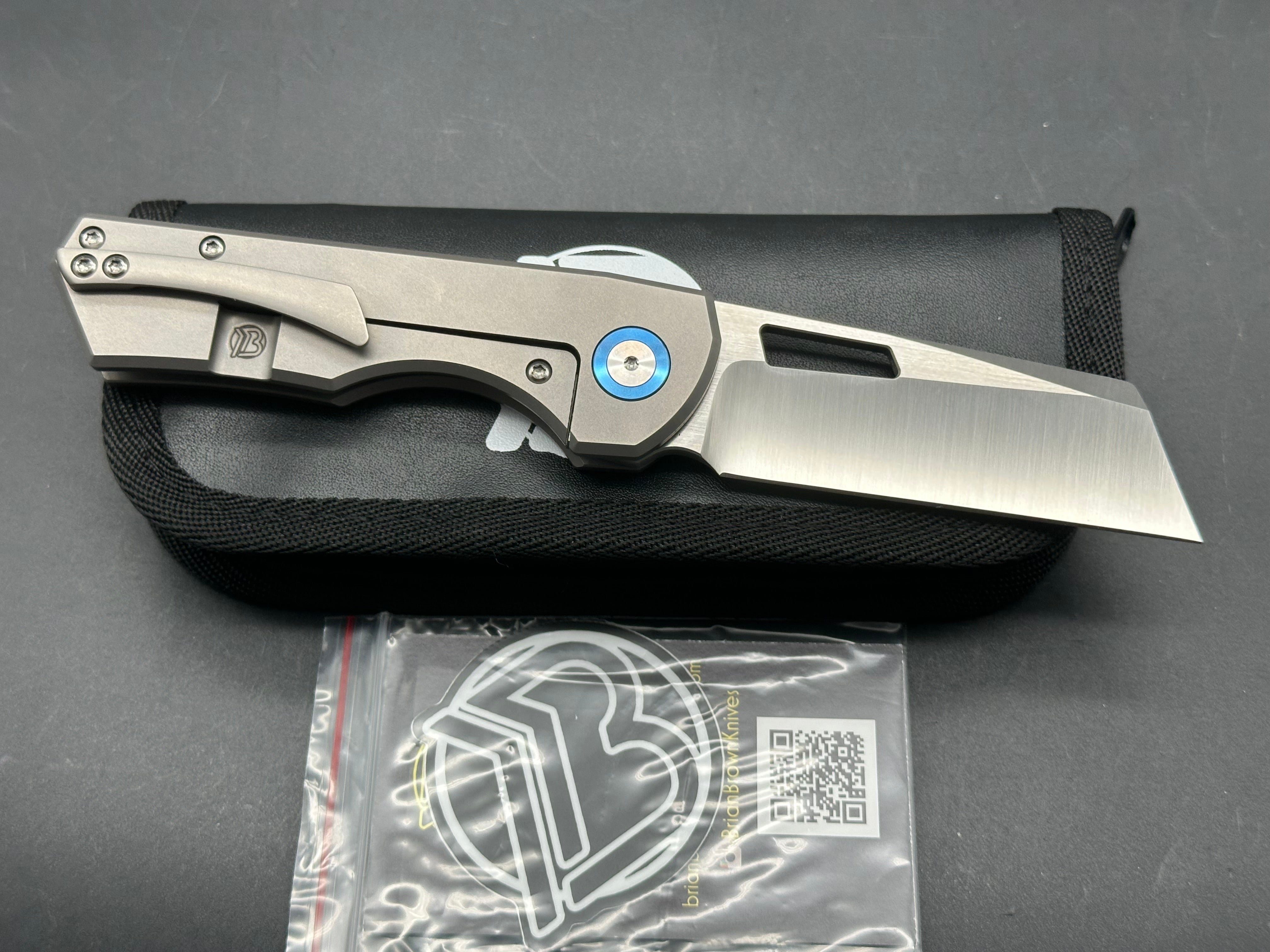 Brian Brown Knives Yeager M V2 Non-Flipper Folding Knife - Premium EDC Pocket Knife for Outdoor, Camping & Everyday Carry (KnifeJoy Exclusive)