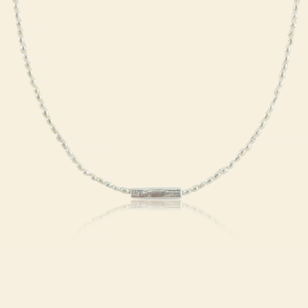 Elegant Keshi Pearl Strand Necklace - Handmade Baroque Pearls Jewelry for Women | Perfect for Weddings, Parties & Everyday Wear