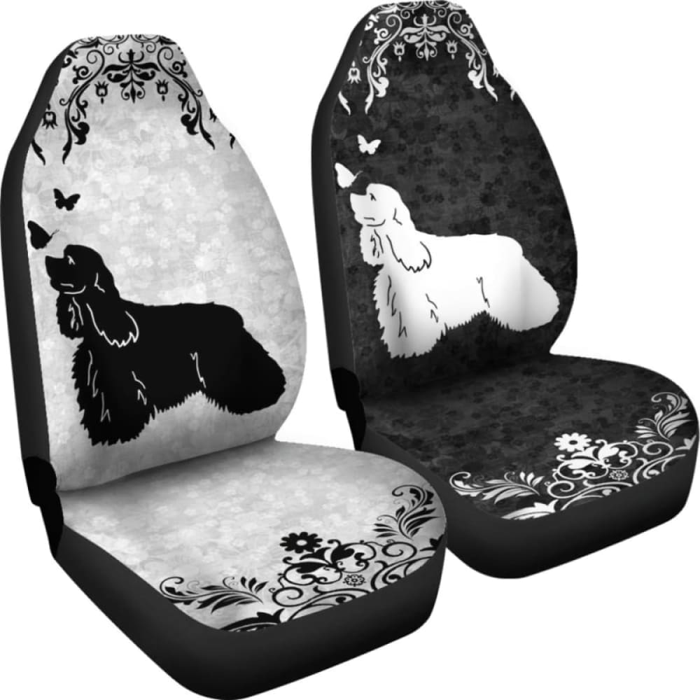 **Durable American Cocker Spaniel Car Seat Covers - Waterproof & Non-Slip Pet Seat Protector (Model 195016) - Perfect for Travel, Road Trips & Daily Commute**