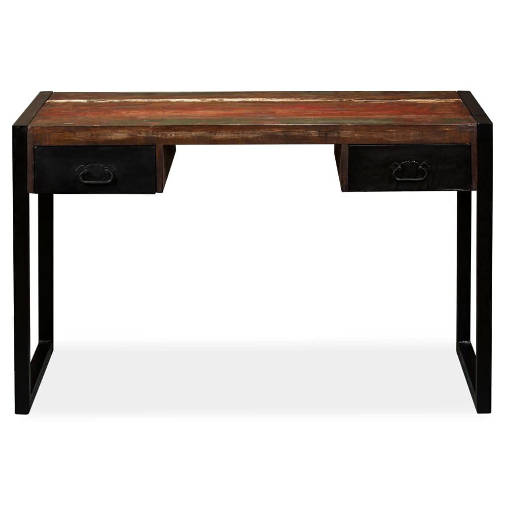 Industrial Computer Desk with 2 Drawers - 47.2