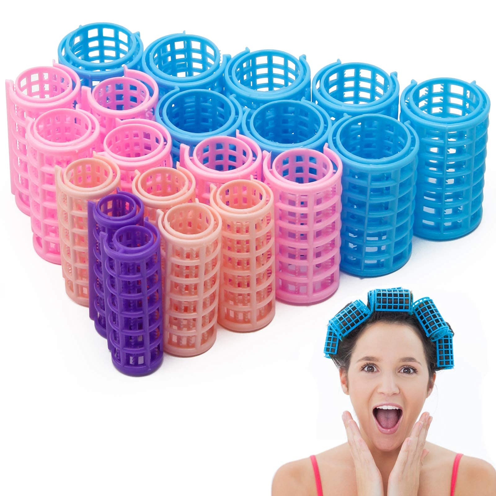 Soft Foam Anion Hair Rollers for Women - 6pcs Bendy Twist DIY Styling Curlers with Cling Technology | Create Long-Lasting Curls & Waves at Home | Perfect for Salon-Quality Hairstyles, Parties & Daily Styling