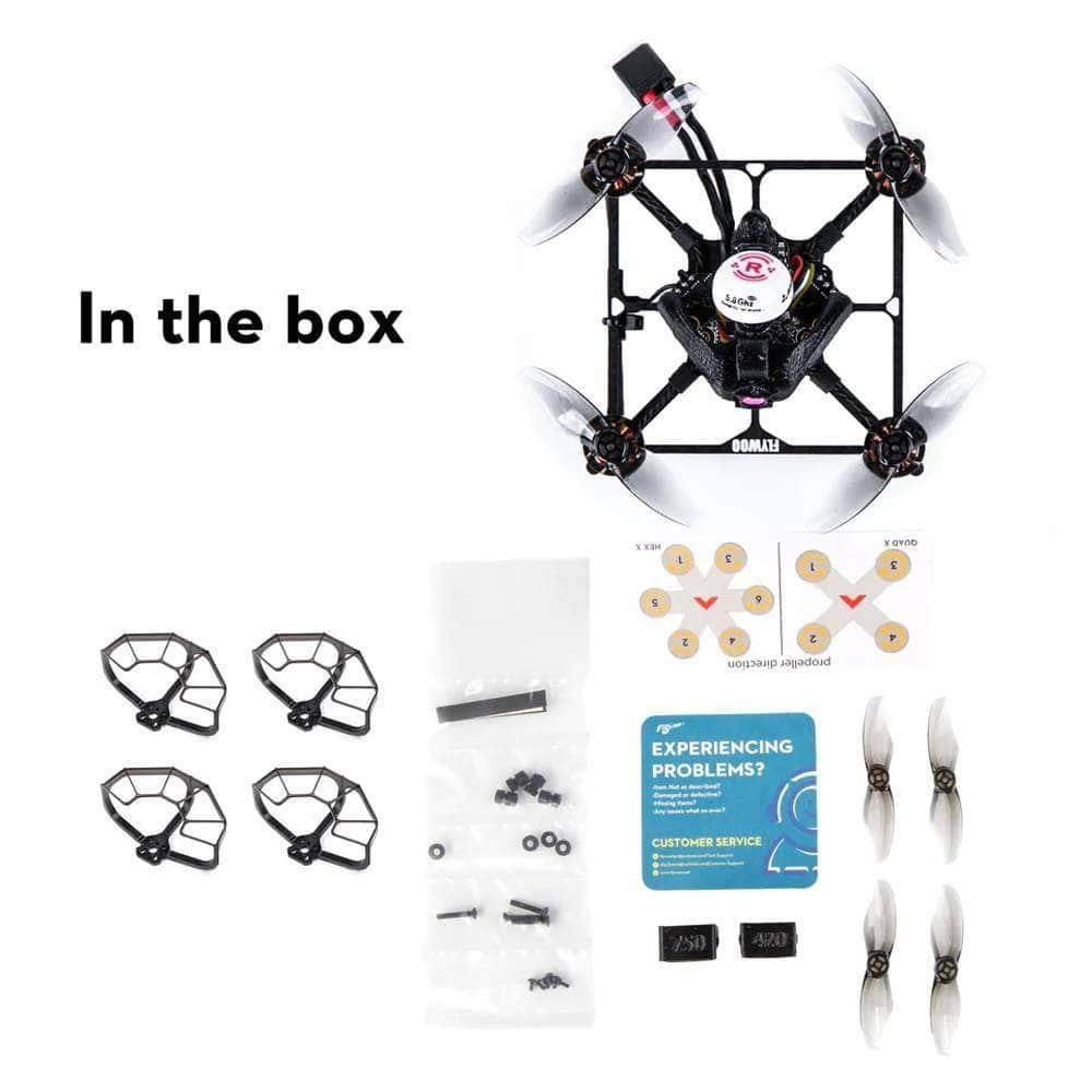 Flywoo BNF Firefly 2S Nano Baby 20 2 Analog Quad ELRS 2.4GHz FPV Drone - Lightweight Racing Drone for Beginners and Professionals - Perfect for Indoor and Outdoor FPV Racing