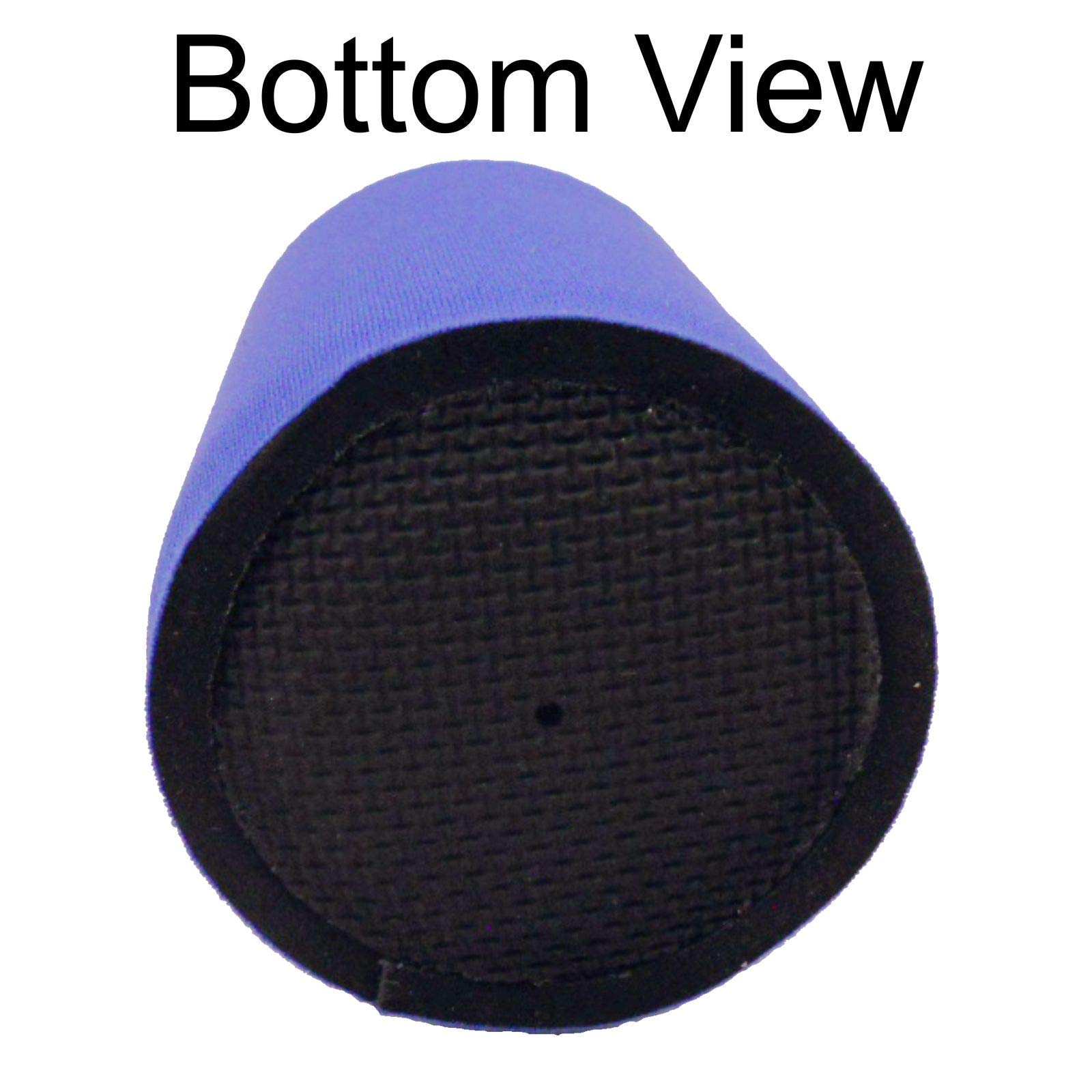 Lone Wolf Full Bottom Can Coolie - Insulated Beer Can Holder (Black, 1-Pack) - Perfect for Camping, BBQs & Outdoor Parties