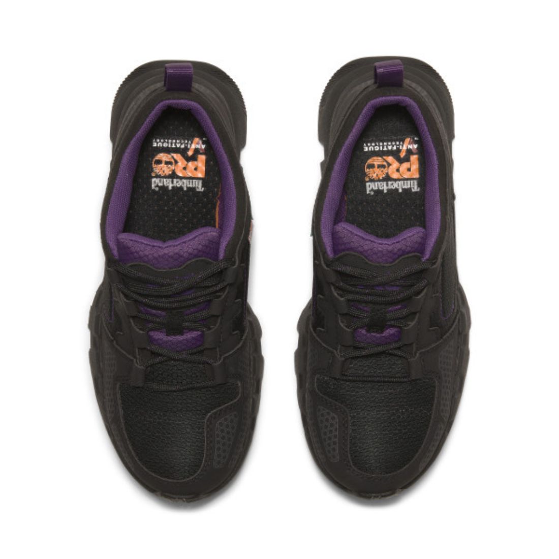 Timberland PRO Women's Powertrain EV Composite Toe Athletic Work Shoes - Lightweight Safety Shoes for Women, Black/Purple (TB0A66T7ECS) | Perfect for Construction, Warehouse & Industrial Work