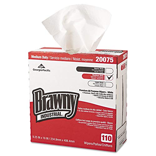 GPC20075 - Tall All-Purpose DRC Wipers Dispenser for Industrial Cleaning, Workshop, and Automotive Use | Heavy-Duty Absorbent Wipes for Spills, Grease, and Oil